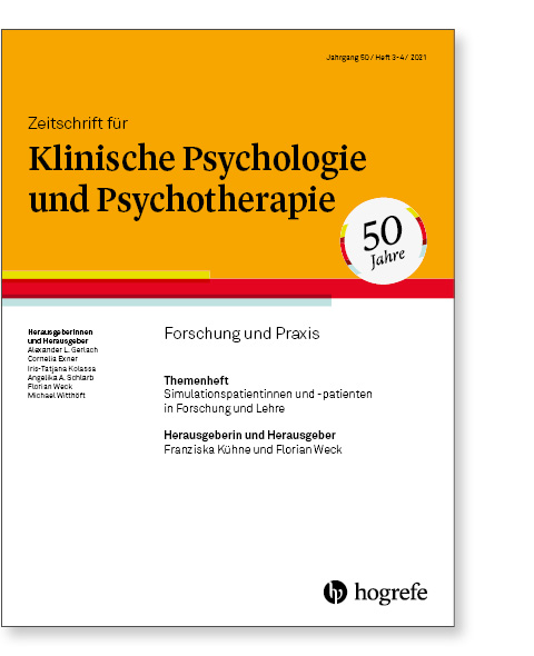 Zeitschrift für Klinische Psychologie und Psychotherapie 03-04_2022