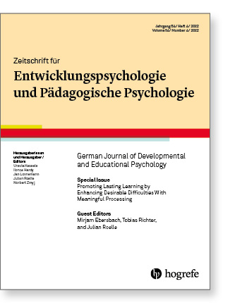 Zeitschrift für Entwicklungspsychologie und Pädagogische Psychologie 04_2022